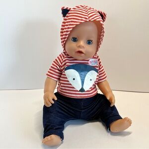 Zapf Creations 2013 Baby Born Interactive Boy Doll Soft Touch Rare Canada Outfit